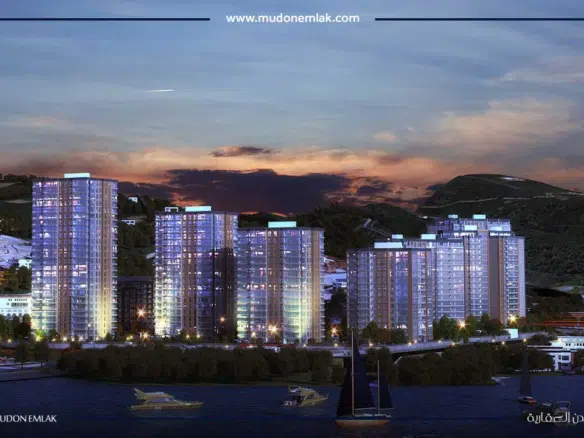 شقق للبيع في يومرا طرابزون ، شق للبيع في مشروع مارين سيتي طرابزون