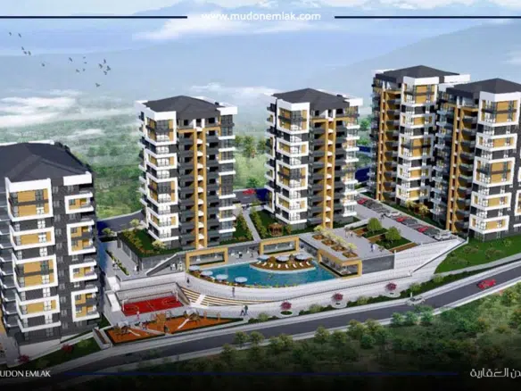 شقق للبيع داخل مشروع شقق جاهز في طرابزون